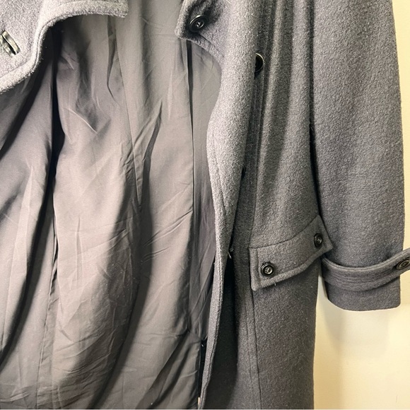 W118 by Walter Baker Grey Wool Trench Coat Size Small - Picture 11 of 15